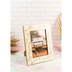 Cadre photo vertical autoportant imprimé en relief à deux couleurs, écologique, en os incrusté, pour la maison, le bureau, décoration murale, Zn - Product Image 3