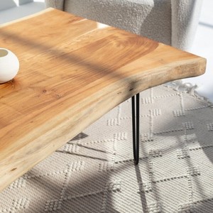 Table basse Vandana Astra Flux Light en bois d'acacia pour salon moderne et décoration contemporaine - Product Image 2