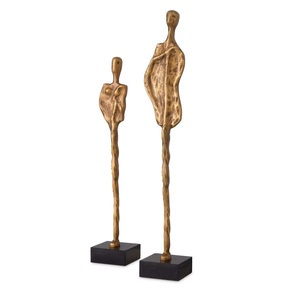 Sculpture abstraite personnalisée en laiton et aluminium, art décoratif en métal, statue, figurine d'art métallique pour hôtel, décoration de table à domicile - Product Image 4