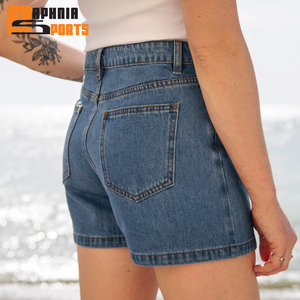 Hot Sale Summer Women's Shorts Jeans Mid Waisted Plus Size Women's Denim Shorts Casual Denim Shorts Jeans for Women - Product Image 2
