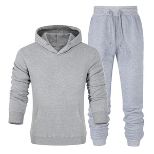 Factory Direct Homme Men's Melegito Sportswear Sweatsuit Set Spordidress Plain Hoodie & Pants Blank Casual Trenerka Tracksuit - Product Image 3