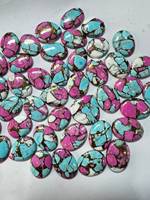 Pierres précieuses rares TASBIYA GEMS, multicolores effet barbe à papa, formes naturelles mélangées, cabochons polis en vrac, certifiées par un tiers