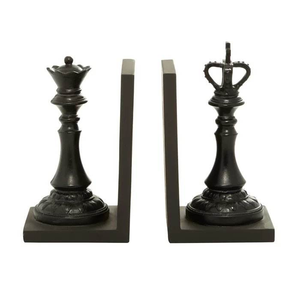 Elegant Antique Metal <b>Bookends</b> Classic Home Decor with Vintage Inspired Stylish Shelf Accessories - Product Image 4