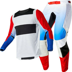 Combinaison de motocross et de course tout-terrain OEM en gros, ensemble maillot et pantalon MX imprimé sur mesure avec taille et logo personnalisés - Product Image 6