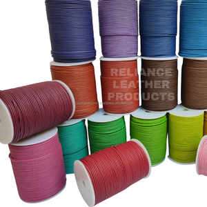 Super Soft 1mm Genuine BrownDeerskin Style Suede Round <b>Leather</b> Cord for Braiding Crafts - Product Image 1