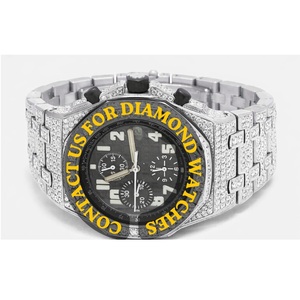 Montre Hip Hop de Qualité Supérieure pour Hommes avec Diamants Sertis, Fermoir Robuste et Bracelet Ajustable pour un Confort Optimal – Disponible à la Vente - Product Image 5