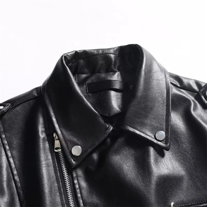 Chaleco de Cuero Genuino Transpirable para Hombre, Cuello Camisero, Impermeable, Servicio OEM, Personalizable, Ropa Exterior de Alta Calidad - Product Image 4
