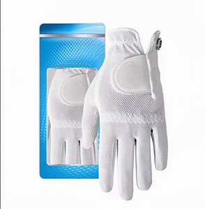 Premium White Breathable Mesh Golf Glove Right Hand Snap Closure Non <b>Slip</b> Unisex Sports Performance Custom Design - Product Image 1
