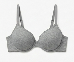 Soutien-gorge gris à armatures pour femme, bonnet complet, sans couture, bretelles réglables, dos en Y, fermeture à trois agrafes, lavable en machine, usage quotidien - Product Image 1