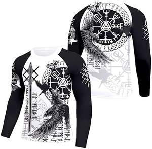 Camiseta de Manga Larga para Hombre, de Secado Rápido y Cómoda, en Color Sólido, para Fitness - Product Image 1