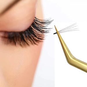 Ensemble de 5 pinces à cils de haute qualité pour extensions de cils volumineuses, en acier inoxydable, durables et antistatiques - Product Image 6