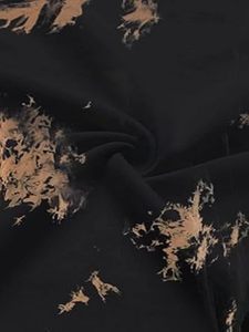 Nouveau design, meilleure vente : T-shirt court d'été pour femme, respirant, style tie-dye à carreaux, effet vieilli, idéal pour le yoga et l'entraînement - Product Image 5