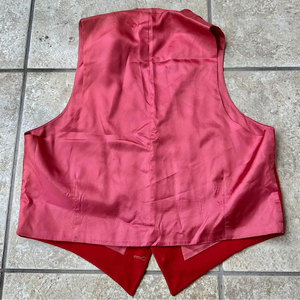 Traditional Vibrant <b>Red</b> 100% Wool Scottish Kilt Vest <b>Waistcoat</b> for <b>Mens</b> Highland Wedding Accessories - Product Image 5