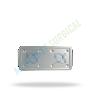 Full Size Bio Barrier Sterilization <b>Container</b> <b>Aluminum</b> Surgical Instrument Storage Box Medical Autoclave Case Valve System - Product Image 3