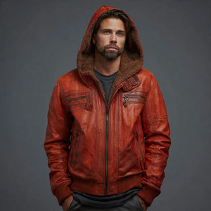 เสื้อแจ็คเก็ตหนังขนสัตว์คุณภาพสูงระดับพรีเมียม ดีไซน์หรูหราและเท่ห์สำหรับผู้ชาย - Product Image 3
