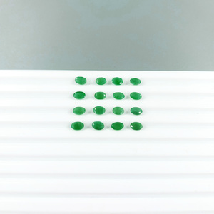 Émeraudes zambiennes naturelles calibrées ovales 4x6mm, pierres précieuses facettées naturelles, prêtes à l'emploi pour la création de bijoux. - Product Image 4