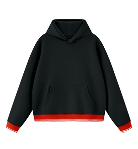 Sweat-shirt à capuche unisexe en polaire surdimensionné, coupe ample à épaules tombantes, avec poche kangourou, fabricant de vêtements personnalisés - Product Image 3