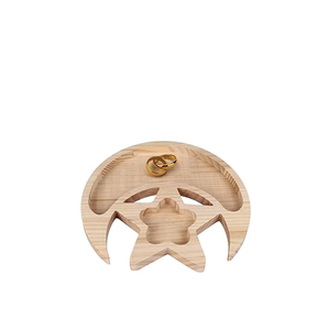 Bandeja de madera estilo clásico con forma de estrella en diferentes tamaños para servir en el hogar y con aspecto de construcción, para uso diario y empaque de regalos. - Product Image 2