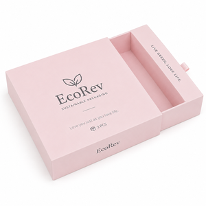 Custom Luxury Eco-Friendly Cosmetic Drawer Gift <b>Box</b> with Gold Foil Hot Stamping UV Coating Glossy Lamination Sponge Liner - Product Image 4