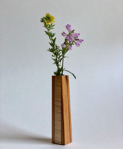 Vase à fleurs décoratif en bois 100% naturel, 3 pièces de différentes tailles, vases décoratifs minimalistes pour table, vase à fleurs en bois - Product Image 3