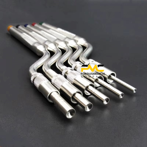 Ensemble de 5 instruments d'ostéotomie pour implants dentaires : embouts d'élévateur de sinus maxillaire, dispositif de lifting de sinus concave et extrudeur osseux - Product Image 5