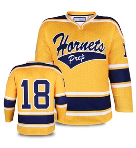 Calidad superior Precio al por mayor Nombre del equipo personalizado Jersey de hockey sobre hielo Uniforme Camisa de hockey Tela de Jersey de hockey sobre hielo de alta densidad - Product Image 5