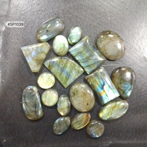 Lot de pierres précieuses en labradorite multicolore, forme et taille libres, 2956,24 carats, pierres naturelles à changement de couleur arc-en-ciel pour la fabrication de bijoux - Product Image 5