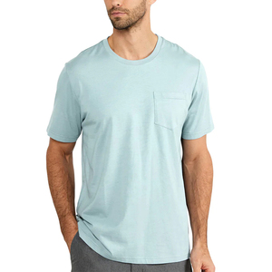 T-shirts pour hommes de qualité supérieure, en coton, pour l'été, style tendance, couleur unie, coupe régulière, fitness, t-shirt ample en gros pour hommes - Product Image 5