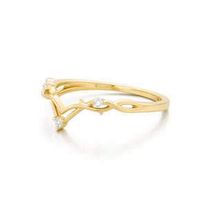 แหวนทองคำแท้ 18K ดีไซน์เรียบหรู โค้งมน ซ้อนกันได้ เหมาะสำหรับแหวนแต่งงาน แหวนหมั้น แหวนแฟชั่น แหวนลายกากบาท - Product Image 2