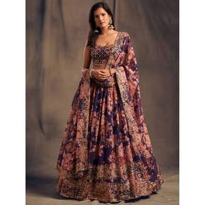 Hermosa Ropa Tradicional China, Lehenga Choli Estampado para Fiestas - Product Image 6