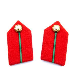 Patchs de gorgette de col militaire britannique en feutre non tissé et PVC, à coudre, avec dentelle perlée, pour uniforme de cérémonie, forme personnalisable, 3D, Marque GC - Product Image 1