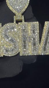 Colgante Personalizado de Moissanita VVS con Corte Brillante, Chapado en Oro de 18K, DDP-63 Dvars, Joyería Hip Hop, Pasa el Test de Diamantes - Product Image 5