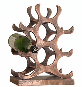Fancy Geometric Wine Bottle Holder Wineglass Holder 5-9 Bottle Capacity Display Stand Home Furniture Wine Bottle Holder - Product Image 4