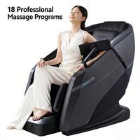 Fauteuil de massage 4D contrôlé par IA, mécanisme à double cœur, analyse des signes vitaux, rail flexible, contrôle par application pour le bien-être