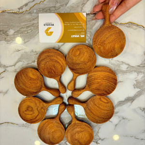 Cuchara de madera de acacia pura de origen vietnamita para cocinar en sartenes antiadherentes y servir comidas deliciosas a diario por 99 Gold Data Co. - Product Image 1