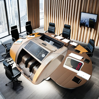 Machine à compter l'argent SM-3000V avec détecteur de billets contrefaits, détection multi-devises (PLN, CAD, USD, EUR), compteur de billets mixtes