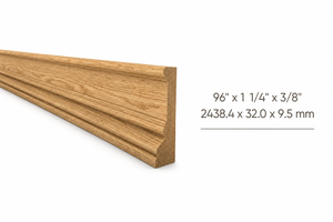 Moldura de Madera Sólida Premium, Moldura Decorativa para Interiores, Fácil Instalación para Hoteles, Oficinas y Villas - Product Image 2