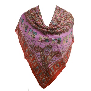 Bufandas de Seda de Lujo para Mujer, Chales Suaves y Ligeros con Estampado Floral, Elegantes Accesorios de Moda para el Cuello y los Hombros - Product Image 5