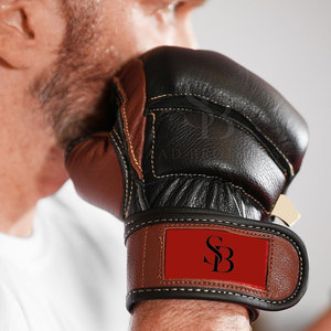 Guantes de MMA de Cuero de Alto Rendimiento con Cierre de Gancho y Bucle, Diseño Ligero para Grappling y Golpes, Costuras Reforzadas, Agarre Fuerte - Product Image 6