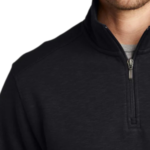 Pull à col zippé en molleton flammé pour homme, brodé, à manches longues, décontracté, vêtement de mode hivernal - Product Image 5