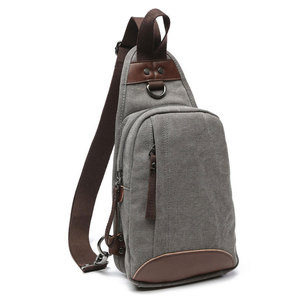 Sac à dos bandoulière en nylon, sac de jogging multi-poches, sac à bandoulière - Product Image 6