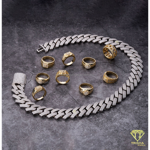 สร้อยคิวบาลิงค์ประดับเพชรโมอิสซาไนต์สุดหรู เงินแท้ 925  แบบ Iced Out สำหรับผู้ชายและผู้หญิง  เครื่องประดับแฟชั่น ขายส่ง - Product Image 5