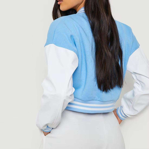 100% Wool Flees Breathable Eco-Friendly <b>Waterproof</b> Spring Knitted Custom Letterman Varsity <b>Jacket</b> for <b>Plus</b> - Product Image 2