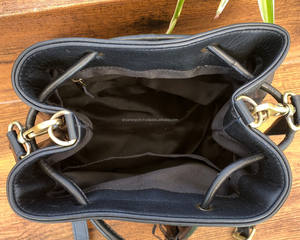 Nouveau cuir matelassé usiné à la main femmes bandoulière seau sacs haute qualité en cuir de vachette concepteur gland cordon sac à bandoulière - Product Image 6