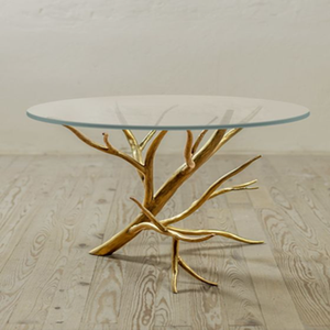 Metal Side <b>Table</b> Coffee <b>Table</b> With <b>Mirror</b> <b>Top</b> - Product Image 1