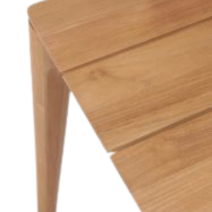 Table de salle à manger d'extérieur moderne pliable, durable, écologique, imperméable, en teck massif, carrée, pour 6 personnes - Product Image 3