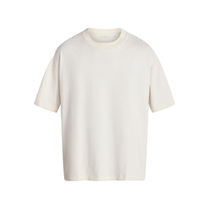 เสื้อยืดผู้ชายผ้าฝ้ายออร์แกนิค 100% ทรงโอเวอร์ไซส์ สีพื้น เรียบง่าย เป็นมิตรกับสิ่งแวดล้อม ระบายอากาศได้ดี สวมใส่สบาย น้ำหนัก 280 กรัม คุณภาพพรีเมียม - Product Image 4