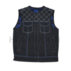 Chaleco de Invierno para Hombre, Color Negro, 100% Lana, Sin Mangas, Ecológico, Ligero, para Motociclismo, a Precio Bajo - Product Image 1