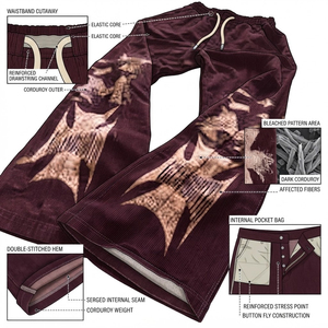 <b>Men</b>’s Printed Wide Leg Pants Casual Loose Fit Street wear <b>Trousers</b> Floral <b>Pattern</b> Lounge Pants Wholesale Custom Logo Apparel - Product Image 5