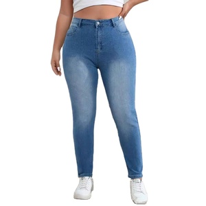 New Exclusive Fashion High Quality Women <b>Elastic</b> Stretch Casual Summer Eco-Friendly High <b>Waist</b> Skinny <b>Jeans</b> Pencil Pants Denim - Product Image 3